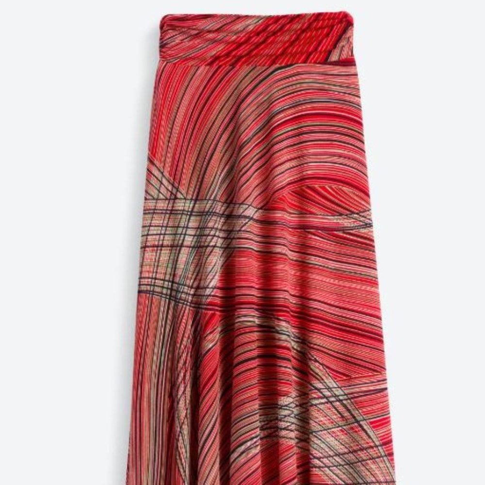 Renee C Kira Printed Maxi Skirt